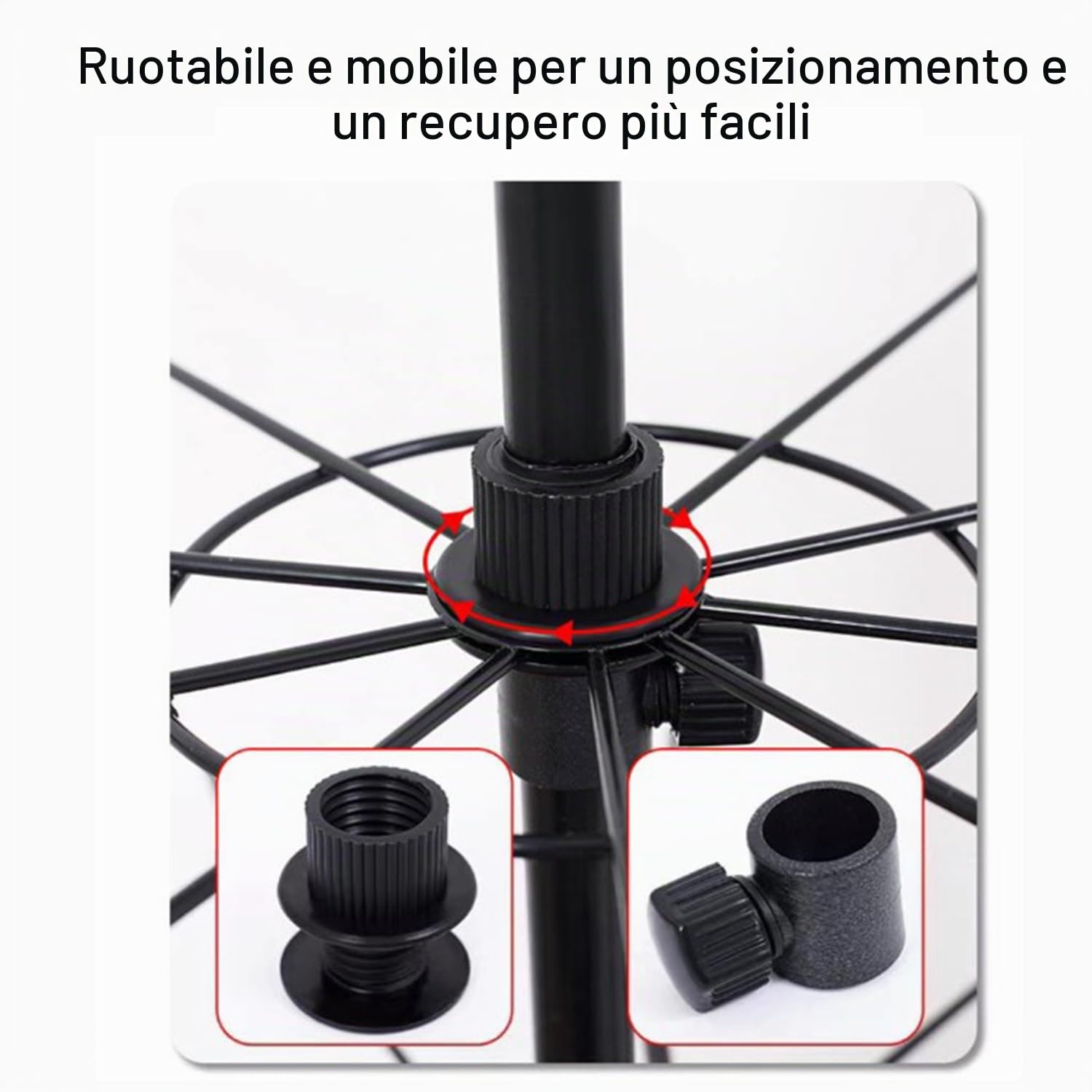 Espositore Girevole Per Articoli,Espositori Con Ganci Per Negozio In Metallo,7 Livelli Scaffale Calzini Negozi Con Ruote Da Terra Per Metallo Portachiavi Palline Schedine Biglietti Auguri,Ecc.(Nero)