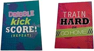 Girl Sports Glitter 2 Folder Set ~ Dribble Kick Score, Train Hard or Go Home