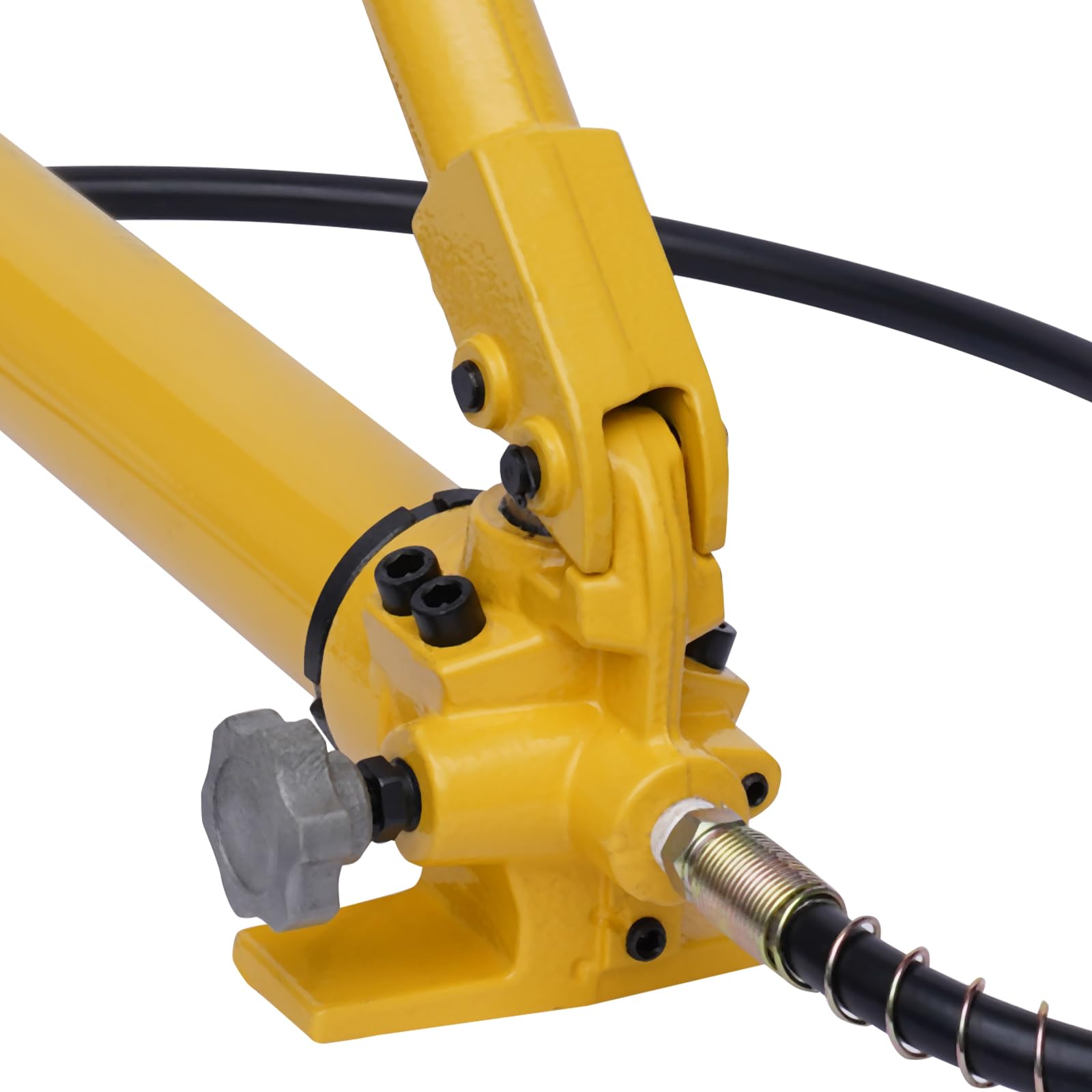 Pompe hydraulique manuelle 0-70 MPa Pompe hydraulique à air Pompe à main hydraulique 700 cc Capacité d'huile Pompe hydraulique manuelle avec tuyau de 1,8 m