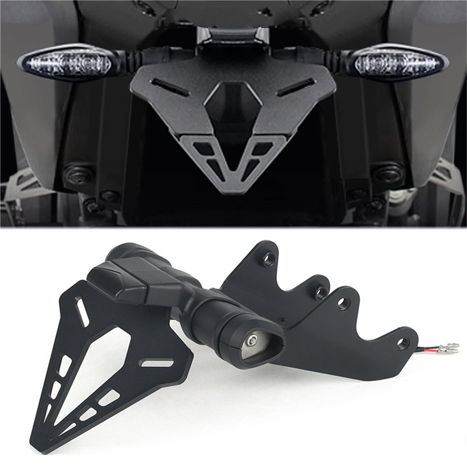 Portatarga Posteriore Moto Per Y&amaha MT-09 MT09 2024, Kit Di Fissaggio Al Telaio Del Codone.