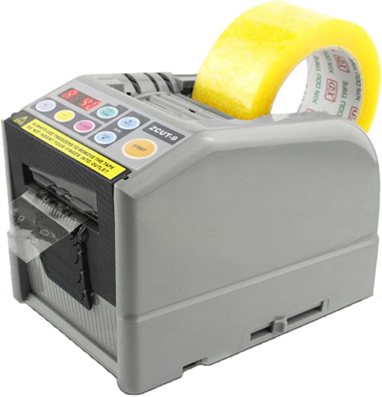 Automatic Tape Dispensers, Non Adhesive Tape Cutter with Adjustable Length Cutting, 6-Segment Memory Storage for Shipping, Schools, Businesses and Home Use
