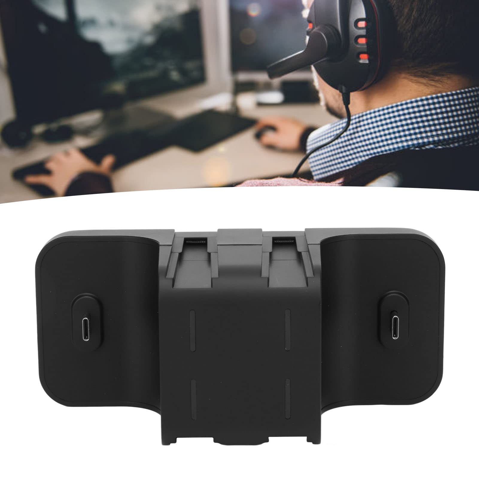Stazione di Ricarica Multipla per Switch, 6 in 1 Caricatore per Console e Joypad Antiscivolo, Docking Station per Accessori Switch Pro