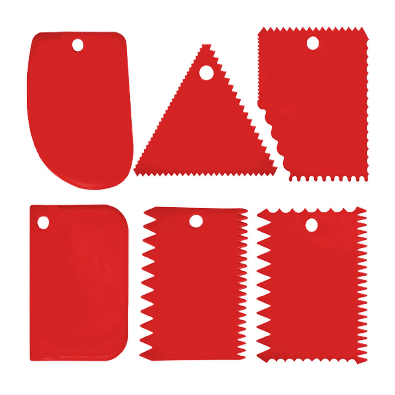 Aqvjd Red Multipurpose Glues Spreader 6 Different Size Epoxy Resin Spreader For Even Spreading On Various Surfaces Spreaders For Epoxy