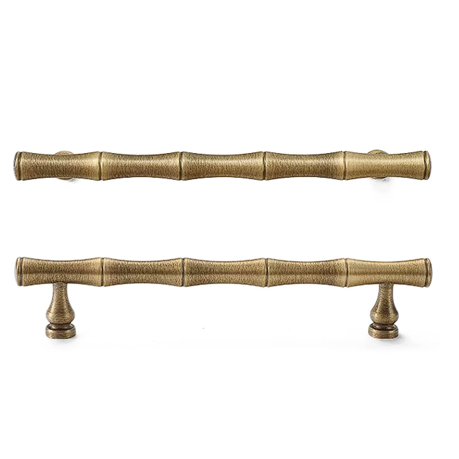 Poignée de tiroir en bambou laiton bronze antique 162mm pour armoire