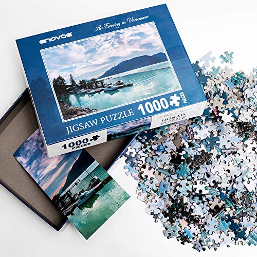 Enovoe Jigsaw Puzzles 1000 Pieces for Adults - an Evening in Vancouver - Large, 29\" x 20\", 1000 Piece Puzzle - Thumbnail 5
