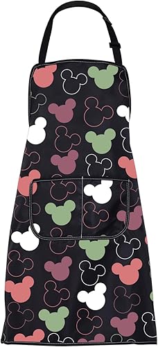CMNIM Bonito delantal de anime con bolsillos, delantal mágico de cocina para el hogar, regalo para amantes de los ratones