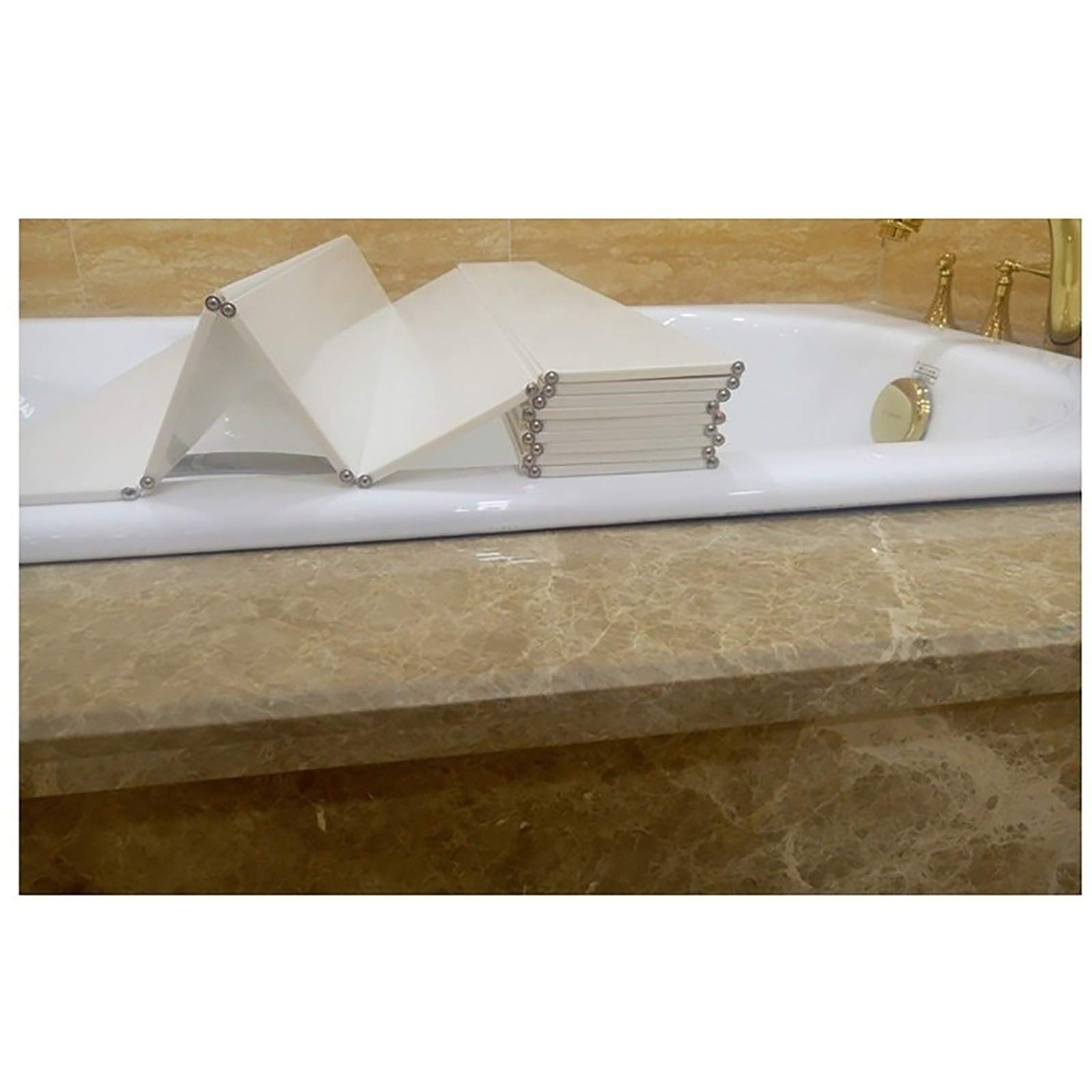Bandeja para bañera antipolvo plegable en PVC para evitar que el agua se enfríe rápidamente