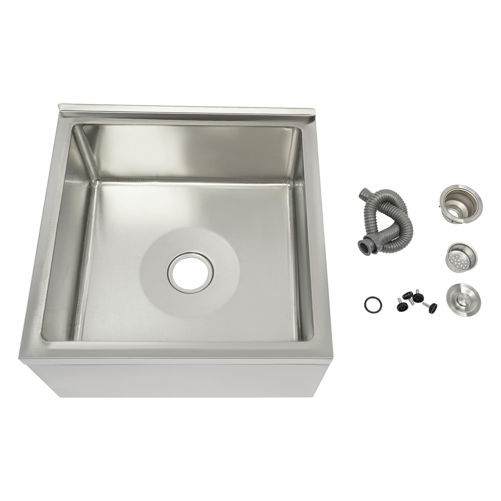 Lavello da cucina in acciaio inox 304, 56 x 48 x 31 cm, lavello