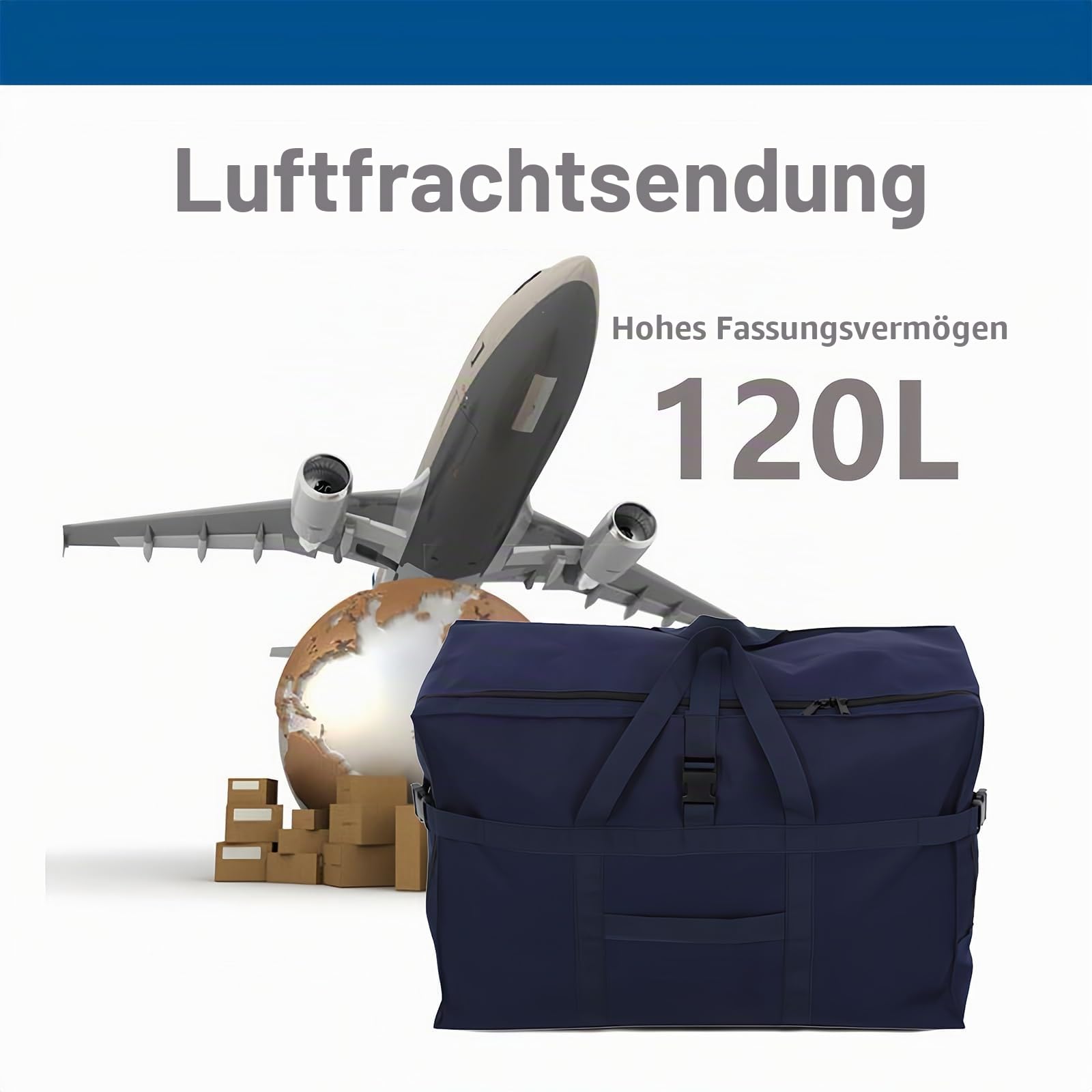 Arxus Große Reisetasche, 120L wasserdichte Tragetasche für Wochenenden über Gepäck für Fluggesellschaften, Reisen, Camping, Umzug und Schule
