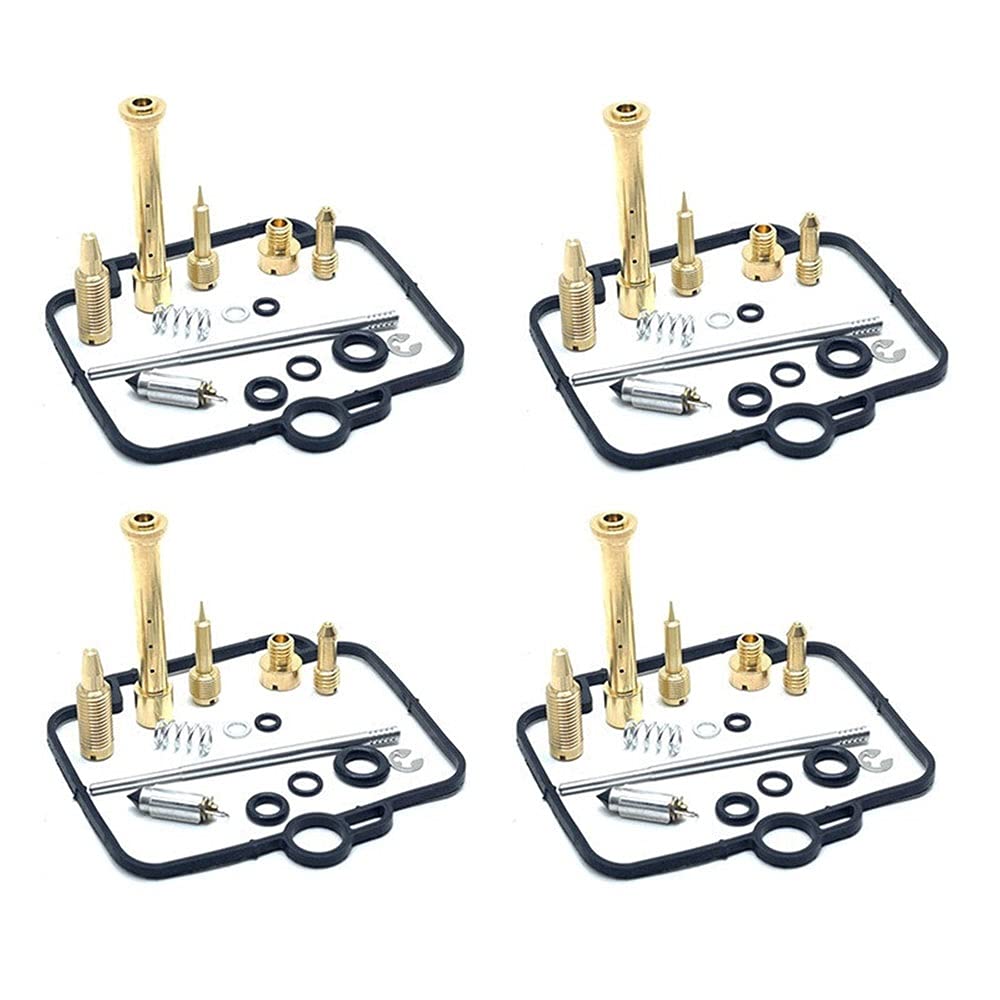 Buy 4 Sets Carburetor Repair Kit Pilot Screw Jet Needle Float Valve