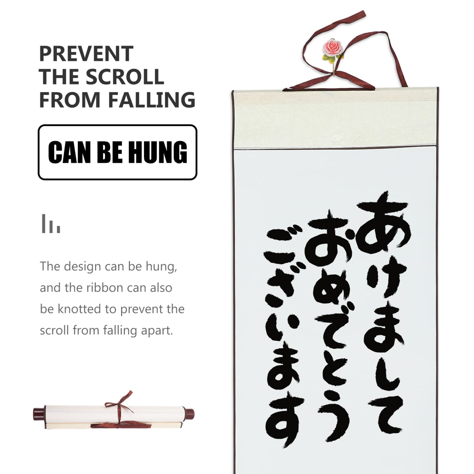 2 PZ RULLO Da Appendere A Parete Pergamena Calligrafia Carta Cinese