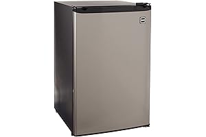 RCA 465 RFR441/RFR465 RFR441 4.5 Cubic Feet Compact Refrigerator, Stainless Steel