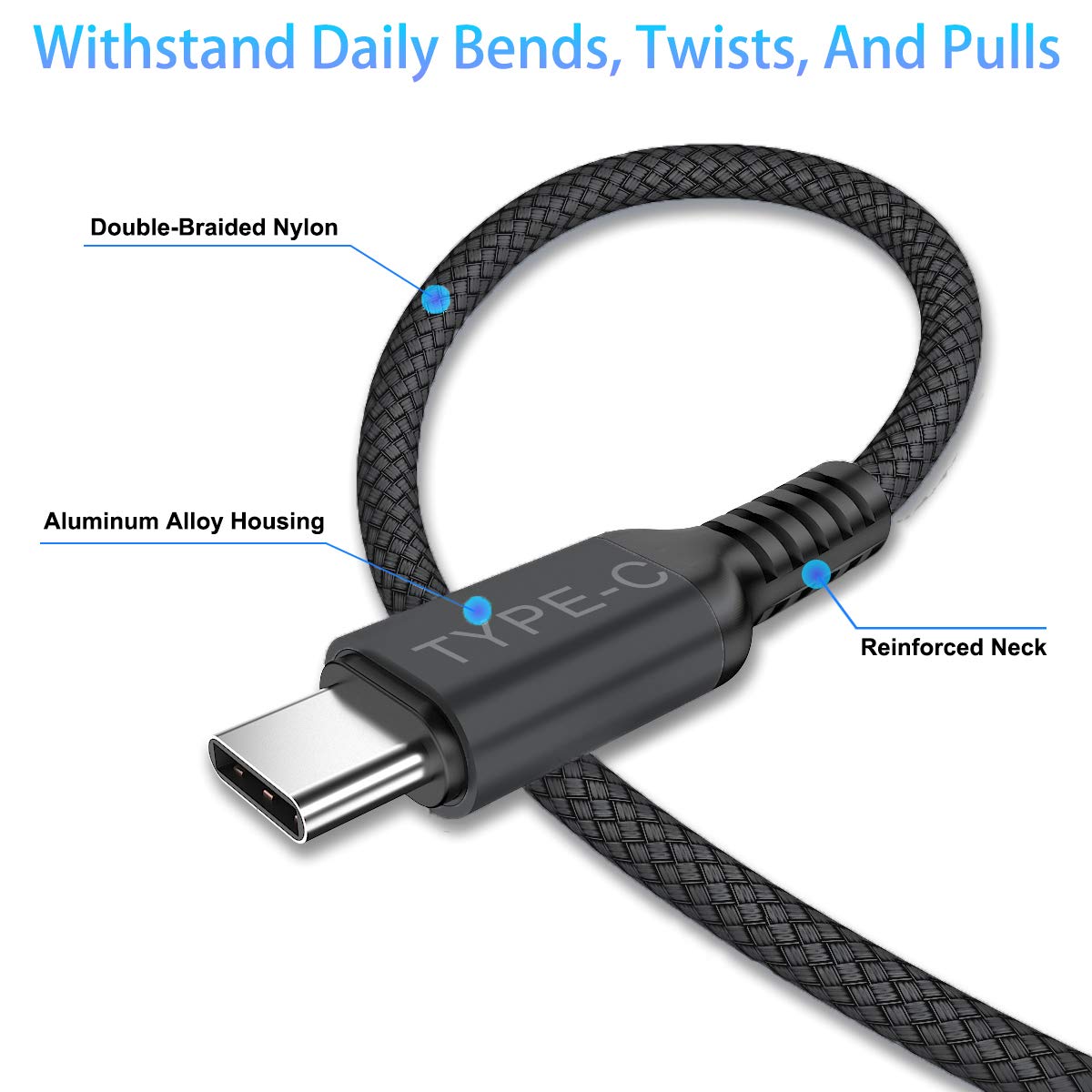 BASESAILOR Cavo USB-C a C 100W 4.5M con Adattatore USB,Caricatore Rapido 20V/5A PD per MacBook, iPad Pro 2022 Generazione,iPhone 15 16 Pro Max,Samsung Galaxy M11 M21 M31 M51M52 A13 A14 A21 A22 A40 A60