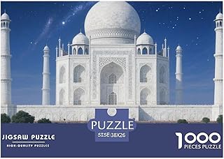 Comprar El Taj Mahal Puzzle 1000 Piezas para Adultos Extra Divertidos De Regalo Edificio Landmark Rompecabezas Juego Obra De Arte De Juego 38x26cm/1000pcs