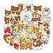 JZLMF 52 Blätter von niedlichen Rilakkuma Cartoon Anime Graffiti Aufkleber Koffer Koffer Kinderhelm Computer Aufkleber