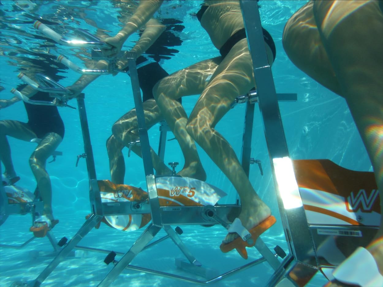 Waterflex WX-WR5 - Aquabike - Aquabike Ulta Sport - Système Innovant Click & Turn - Pour une Position Verticale, Évite les blessures