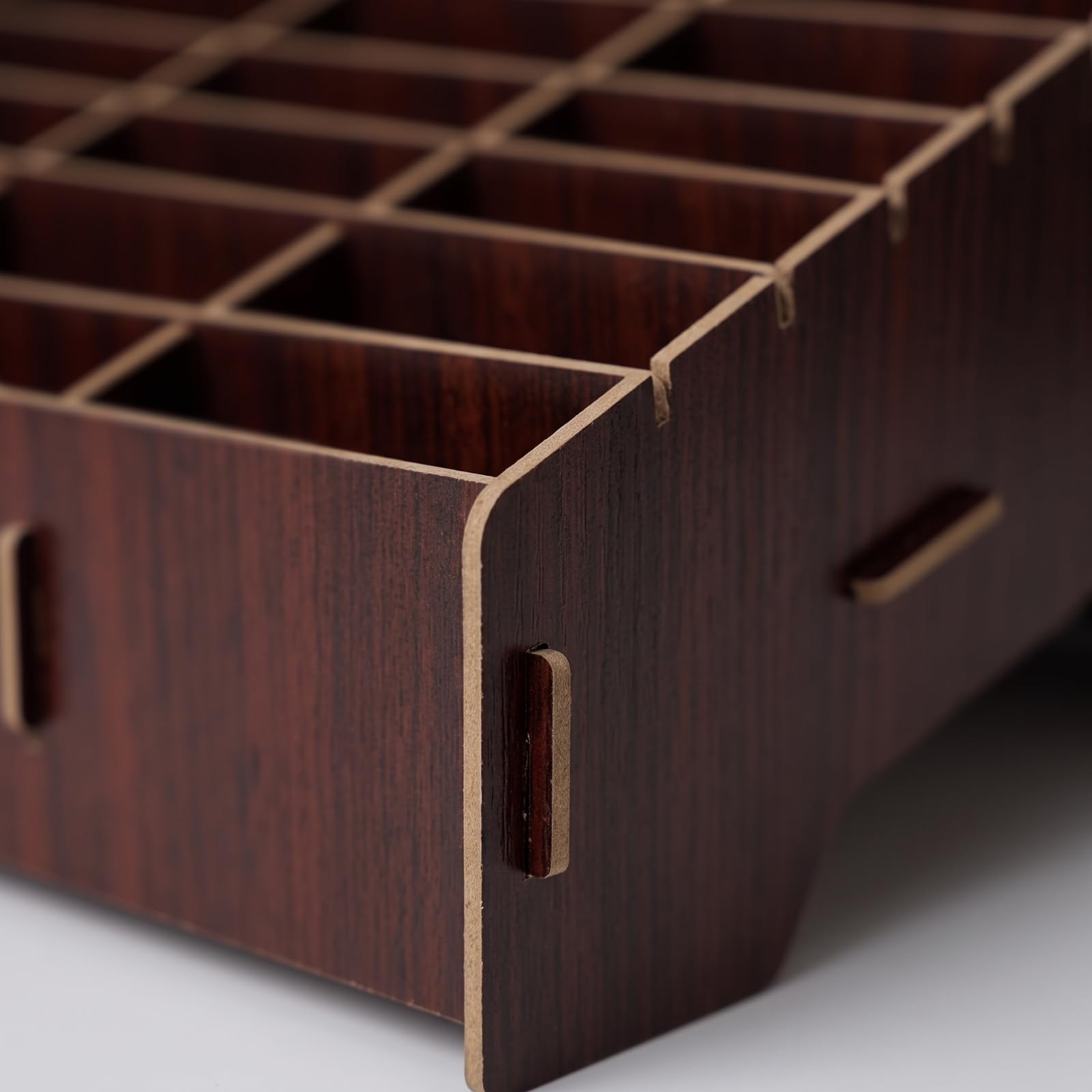 Espositore in Legno con Scomparti, Acero Bianco