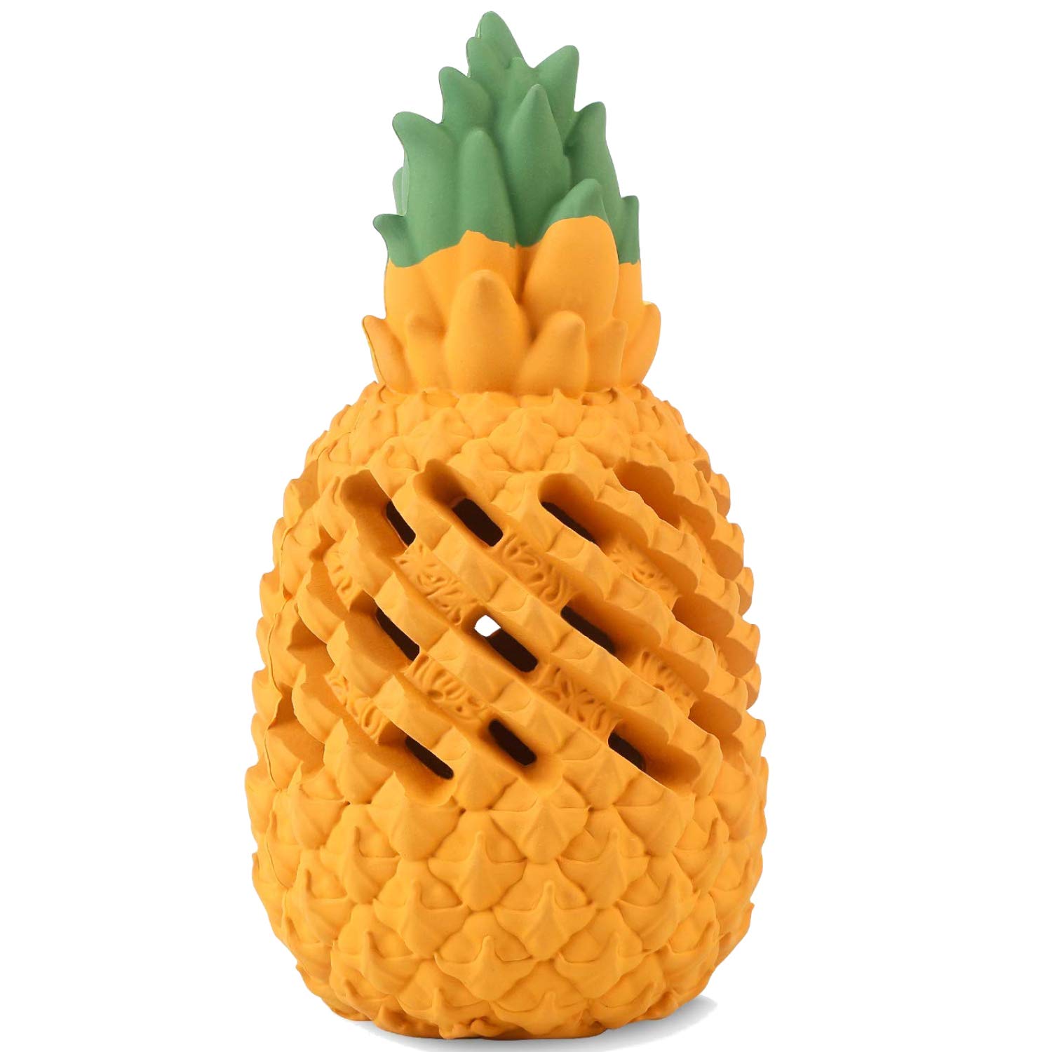 Indestructible Pineapple Dog Chew Toys - Interactive, Natural Rubber Tough Teething Toys for Medium Dogs