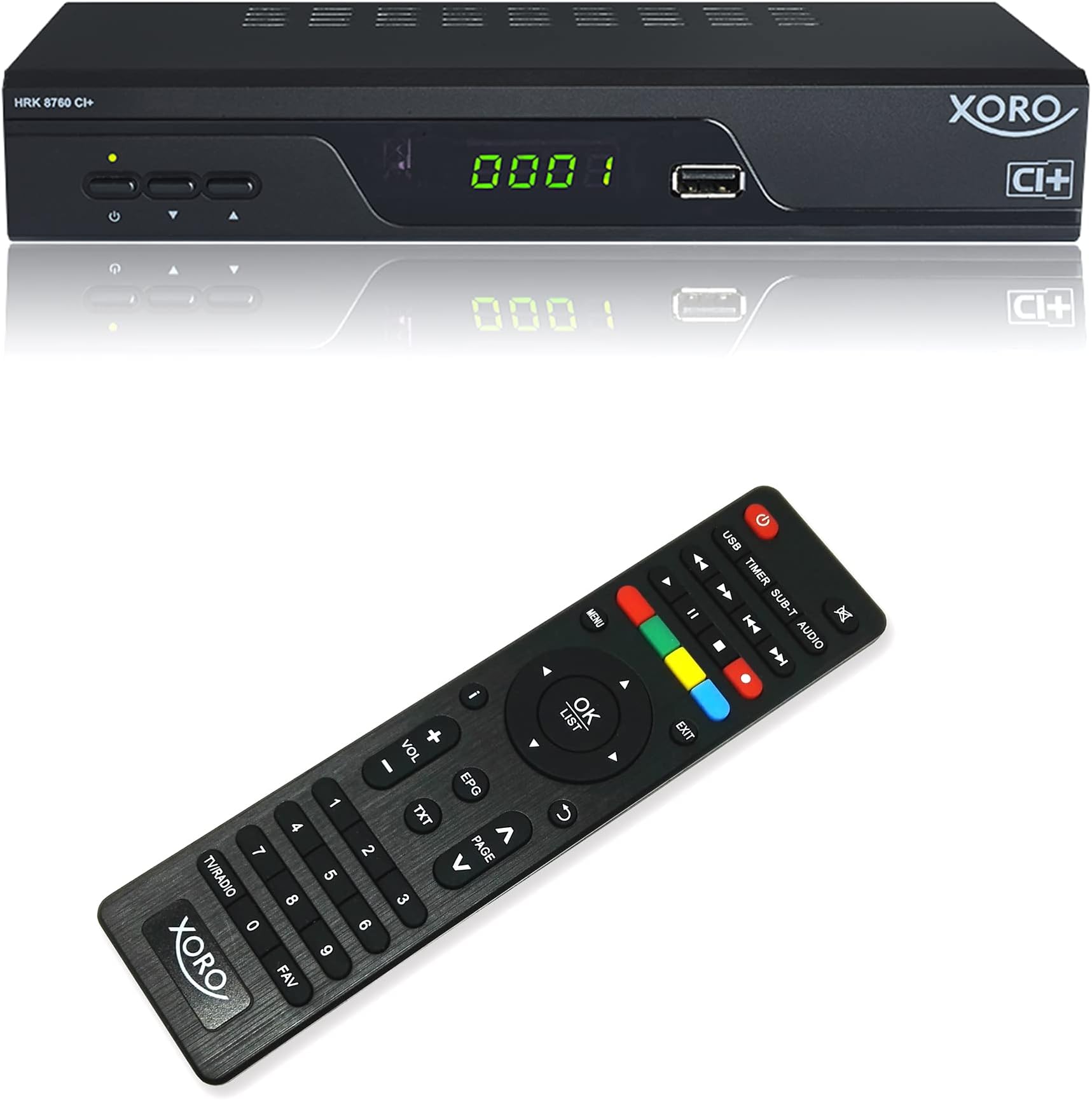 Xoro HRK 7672 HDD 0TB DVB-C HD kabelontvanger (HDTV TWIN Tuner, HDMI, USB PVR Ready, S/PDIF opt