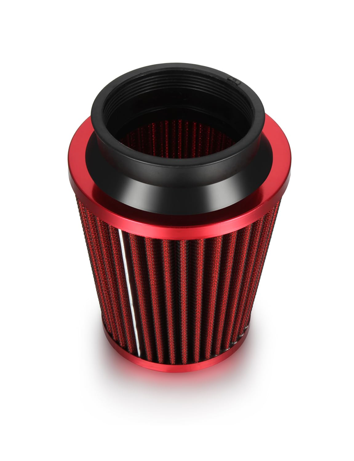 Universal Sportluftfilter Auto,76mm 3 Zoll Universal Luftkühlung Lufteinlassfilter Kit,Kaltluft Ansaugfilter,Kaltluft Ansaugrohr Kit,Kaltluftansaugschlauch