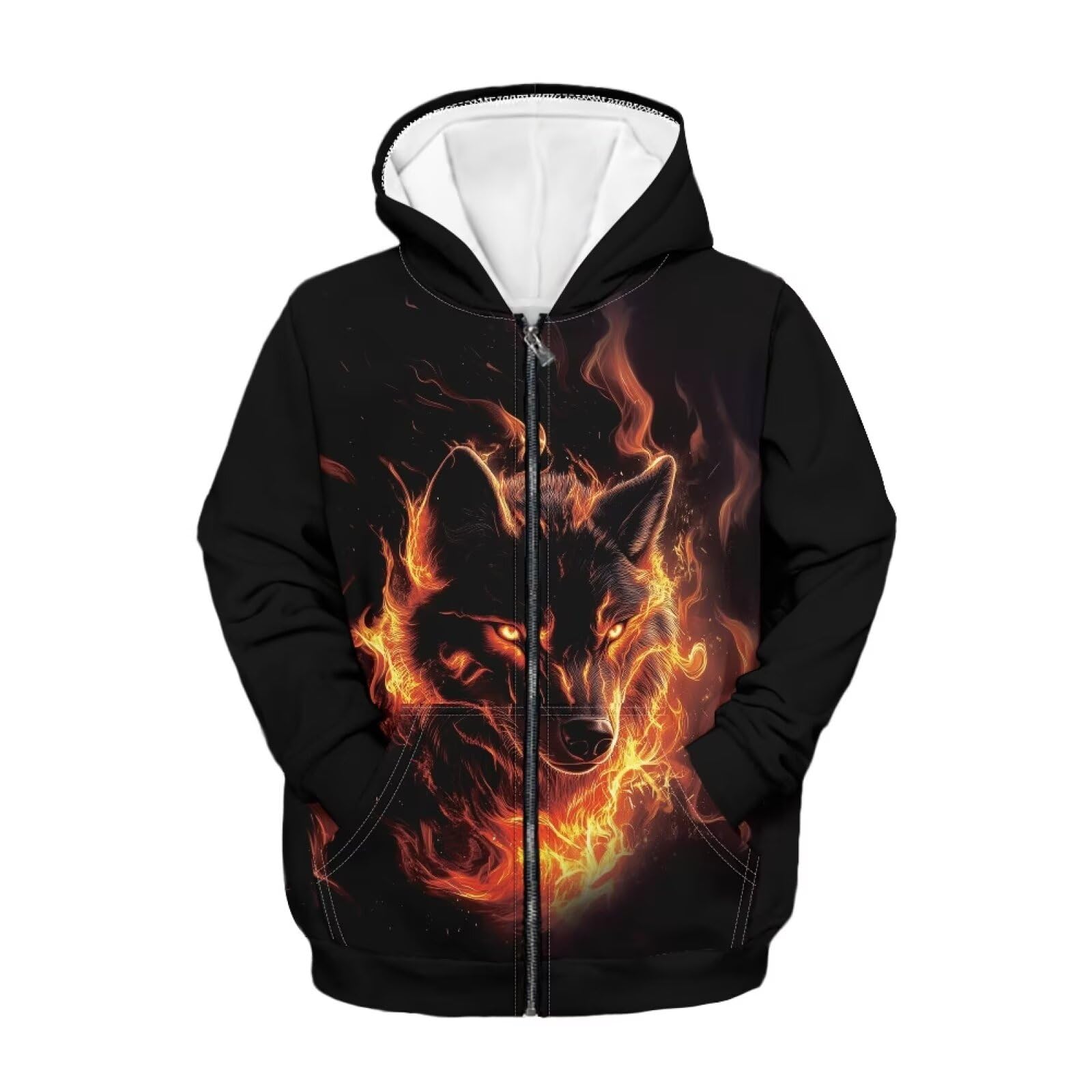 Xoenoiee Kids Full Zip Hoodie Sweatshirt Jacket Long Sleeve Casual Coat Top for Boys Girls