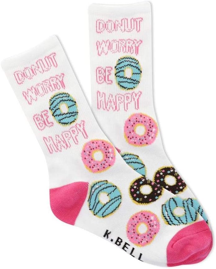 K BELL Boys' Fun Novelty Crew Socks