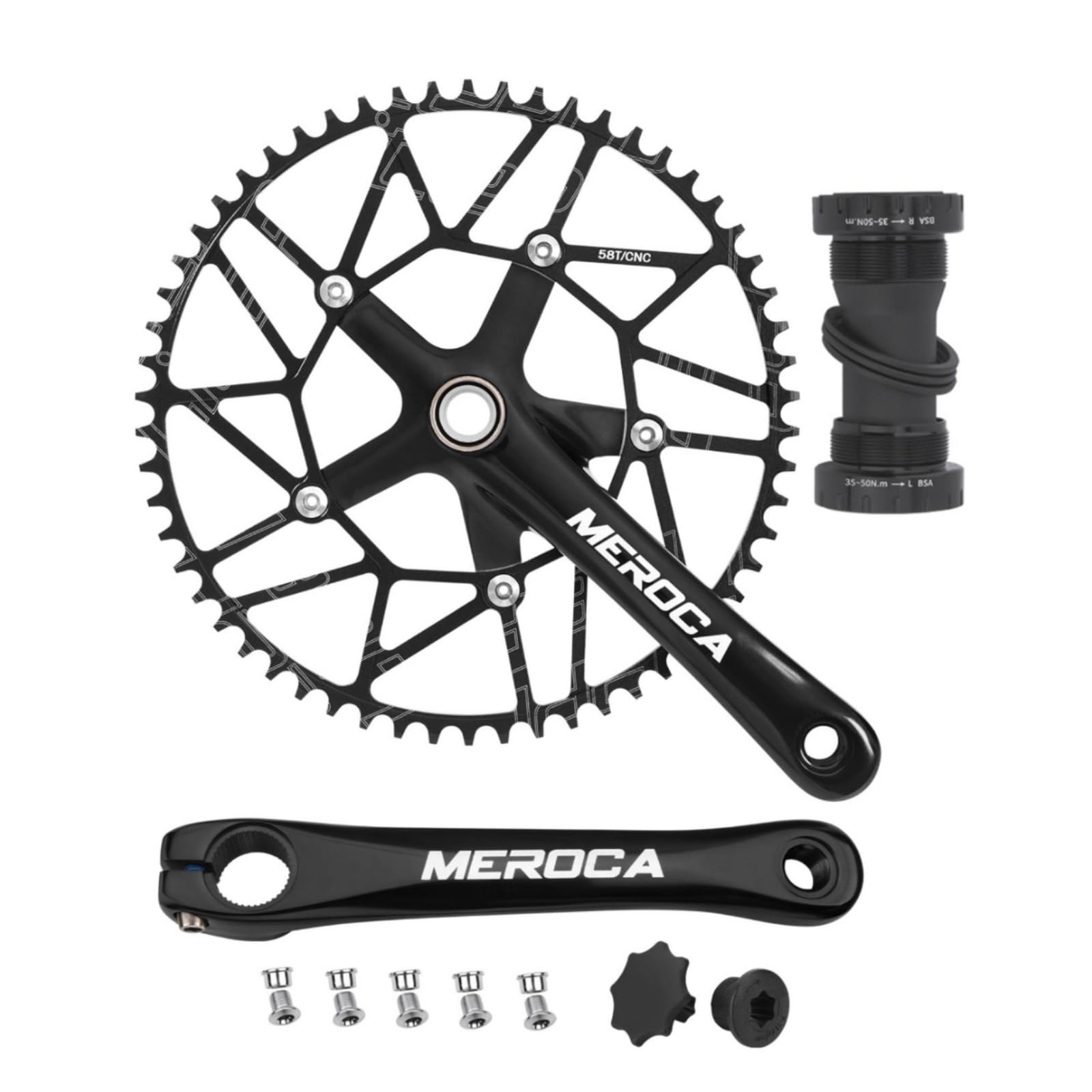 Guarnitura Bici Crank Set Pedivella
