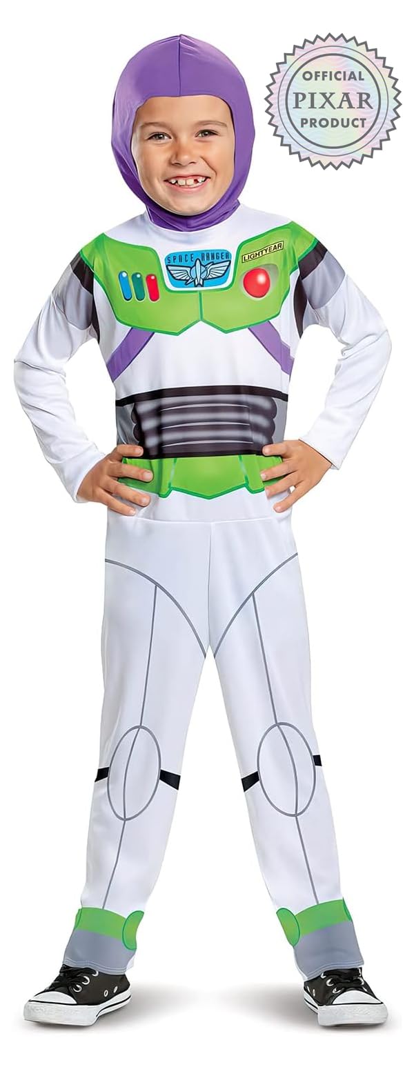 Disney Costume Buzz Lightyear Classico Bambino, Vestito Ufficiale Toy Story Bambini Disponibile Taglia XS, S, M