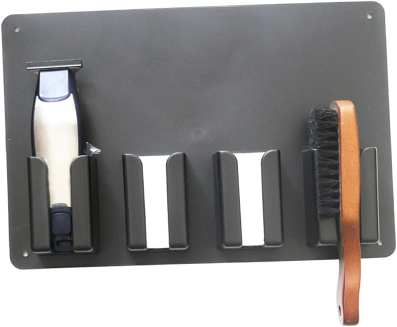 Heat-Resistant Hair Clipper Hanging Rack Wall-Mounted Hair Cutter Holder for Electric Clippers and Brushes Space-Saving Storage Organizer for Professional Barber Salon