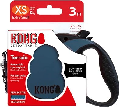 Alcott Kong Retractable Terrain, X-Small, Blue, 10' Long
