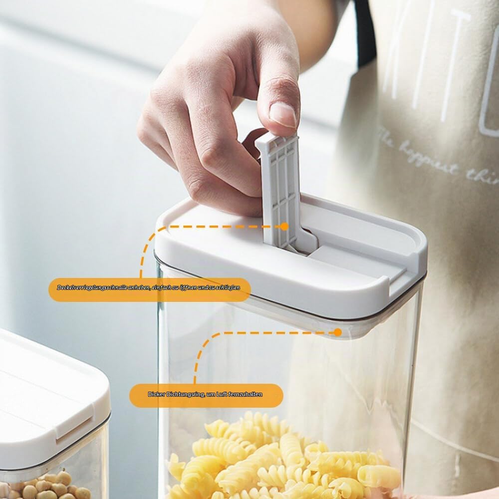 Greyoe 30cm H Spaghetti Aufbewahrung, Spaghetti Dose Vorratsgläser mit Deckel, Vorratsdosen mit Deckel Luftdicht, für Pasta, Müsli, Snacks, Zucker, Spaghetti, Nudeln, Getreide, versiegelte Behälter Küche, Haushalt & Wohnen