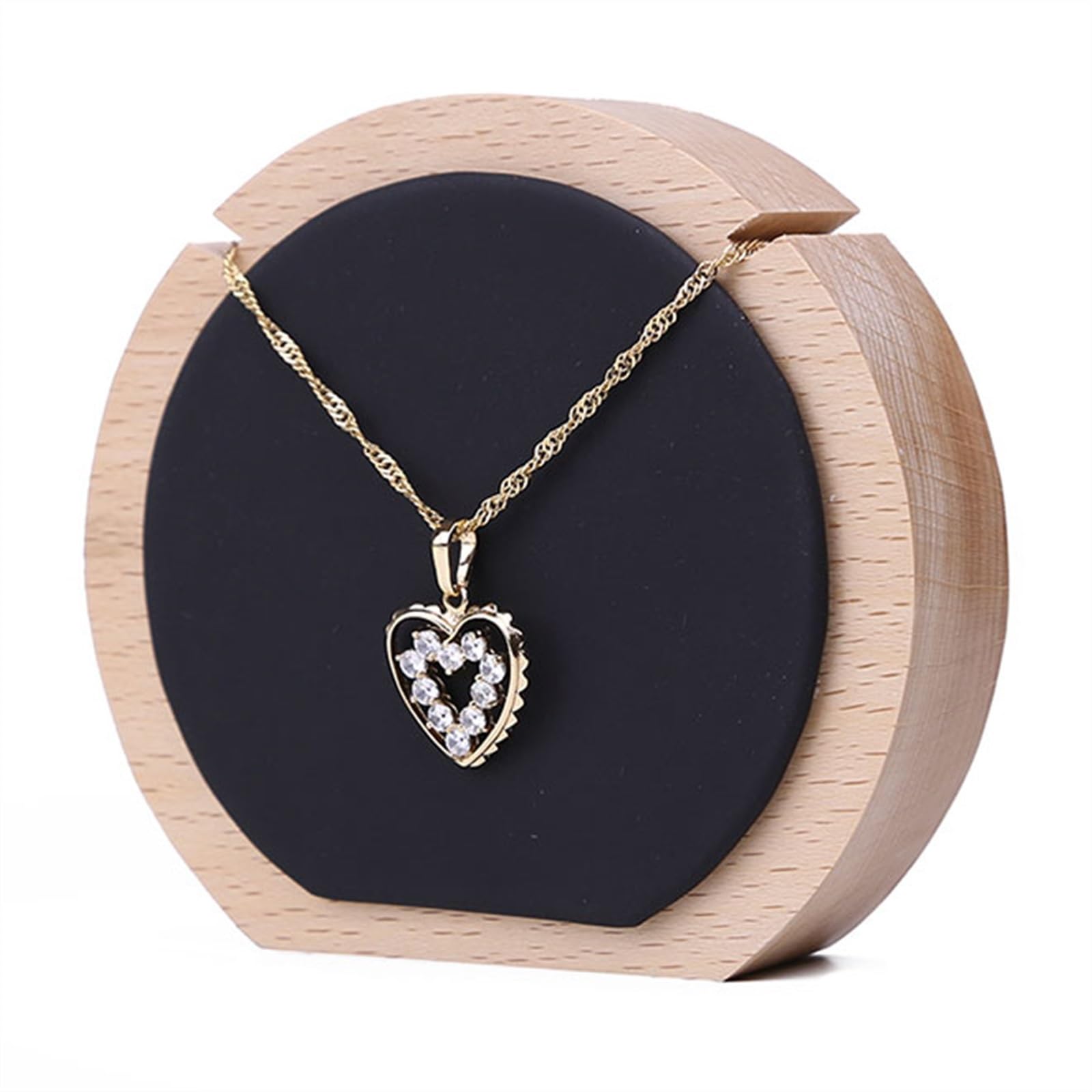 J9V4G6S3B5 Jewellery Storage Jewelry Display Stand Wooden Necklace Pendant Organizer Holder for Earring, Accessory Rack for Showcase