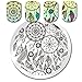 BORN PRETTY Round Stamping Plate Dream Catcher Feather Manicure Nail Art Image Plate BP-131
