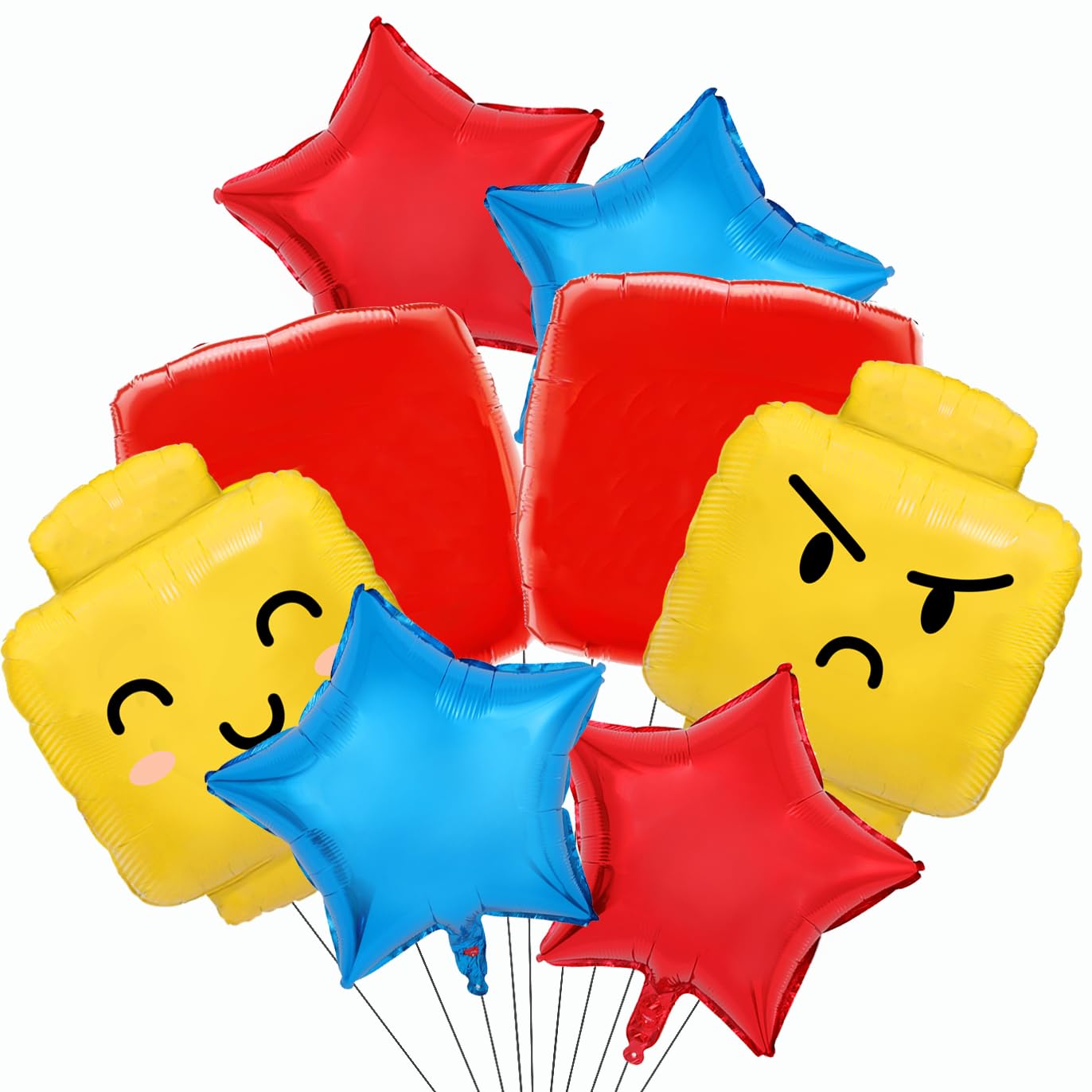 Building Block Balloons Building Blocks Themed Birthday Party Balloons Brick Themed Balloons Building Block Party Balloons for Birthday Party Supplies