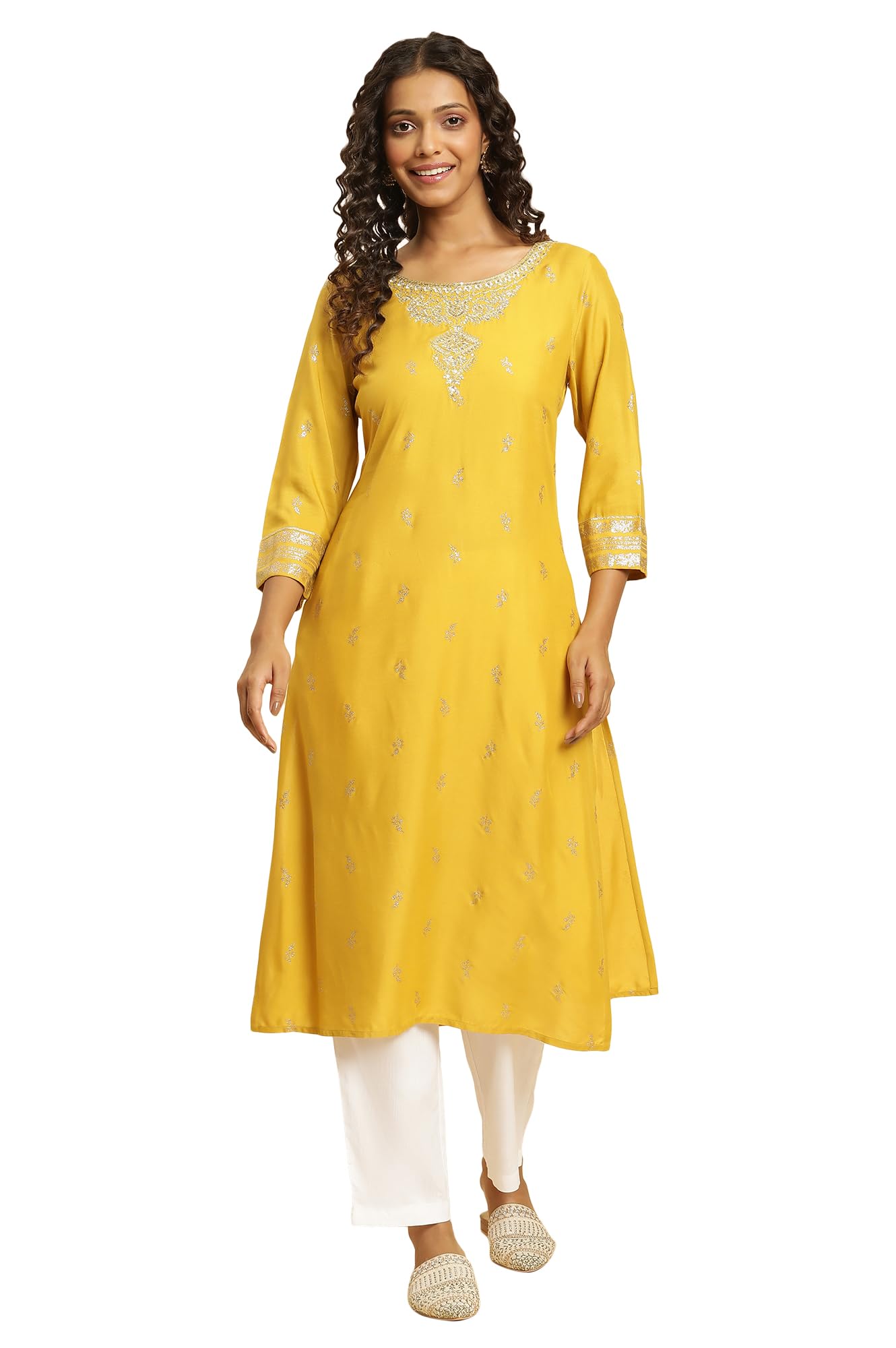 W for Woman Women's Viscose Regular Fit Casual Kurta