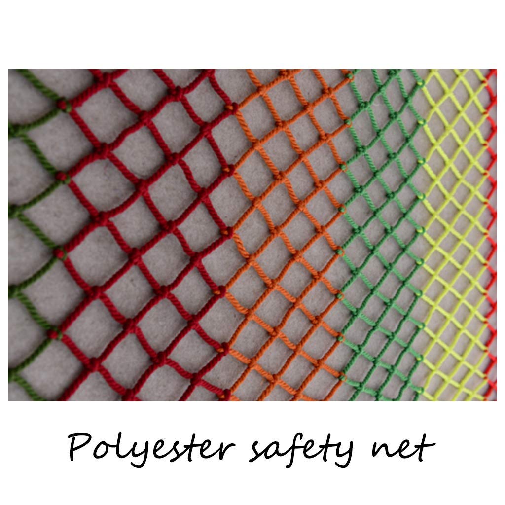 NMDCDH Sicherheitsnetz Balkonschutz Farbe Dekoratives Netz ， Kindersicherheitsnetz Schutznetz Balkontreppe Anti-Fall-Netz Deckennetz Hängendes Netz Nylonnetz Schutzseil Netzdekornetz (Grö