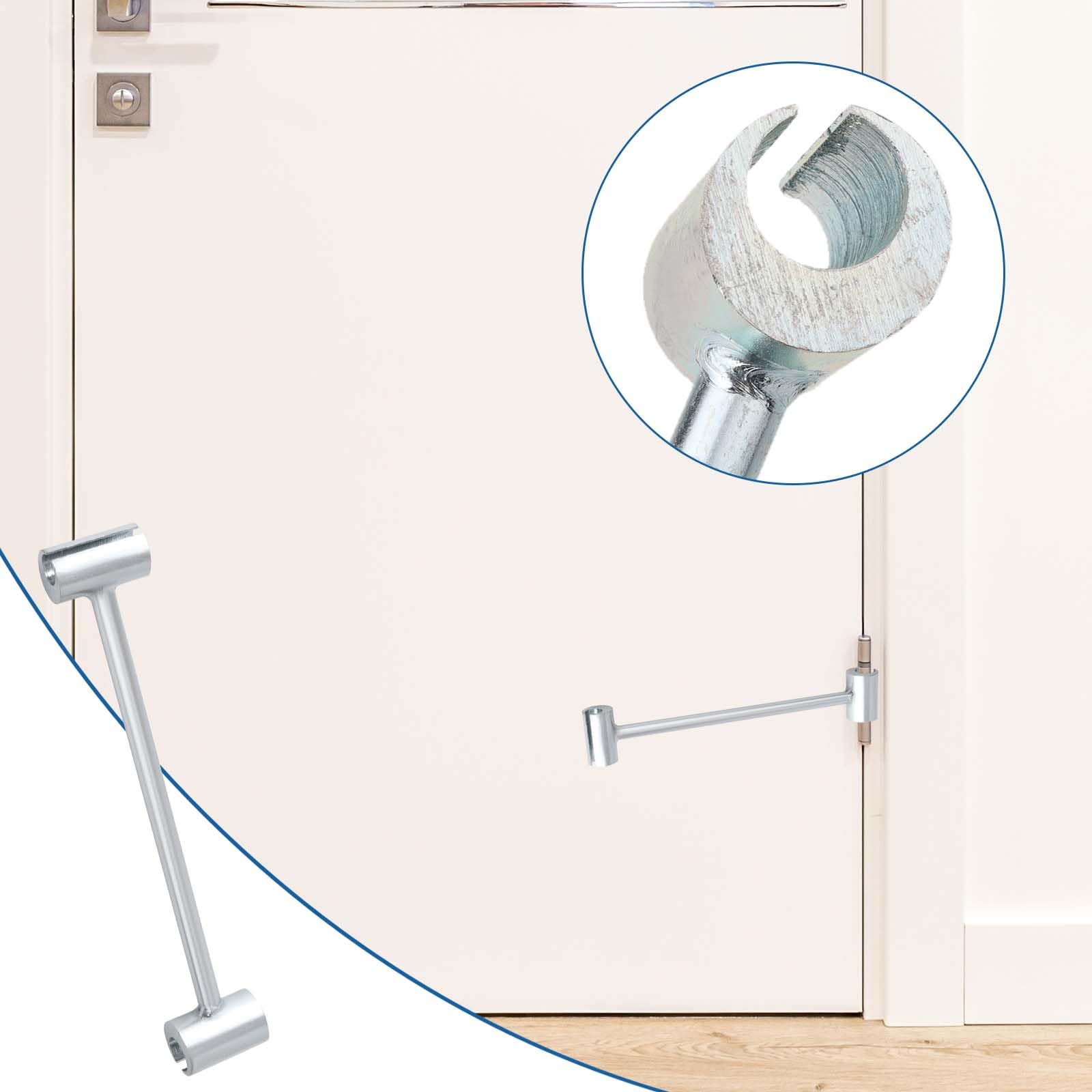 Gosknor Llave de ajuste de huecos para bisagras, herramienta práctica de ajuste de bisagra de 0.5 a 0.75 pulgadas para puerta, resistente, puerta de seguridad para sala limpia contra incendios