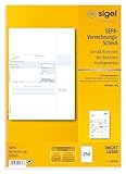 SIGEL ZV532 SEPA-Verrechnungs-Schecks, A4, 250 Blatt