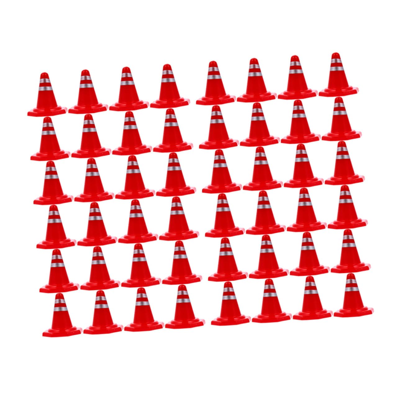 BELLIFFY 60pcs Roadblock Sign Traffic Scene Props Traffic Light Toy Traffic Safety Cone Toy Road Cones Roadblock Toy Safety Cones Sports Activity Cones Road Cone Cakes Toppers Plastic