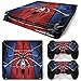 46 North Design Ps4 Slim Playstation 4 Slim Pegatinas De La Consola Superhero + 2 Pegatinas Del Controlador