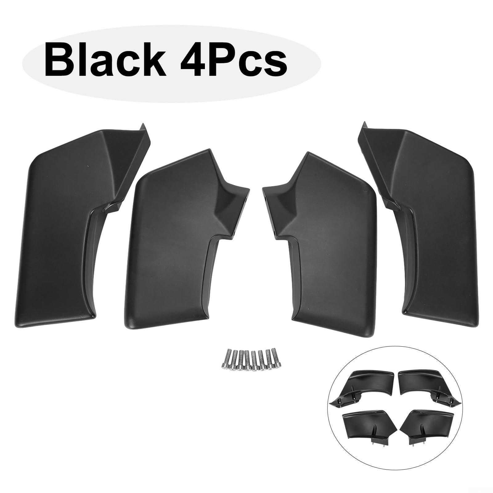 Yuanpgky ABS Spoiler Fixed Winglets Winglets Wings for Ducati Streetfighter /V4S/V4SP 2020-2023 and V2 2022-2023 - Direct Replacement, Sporty Look Upgrade