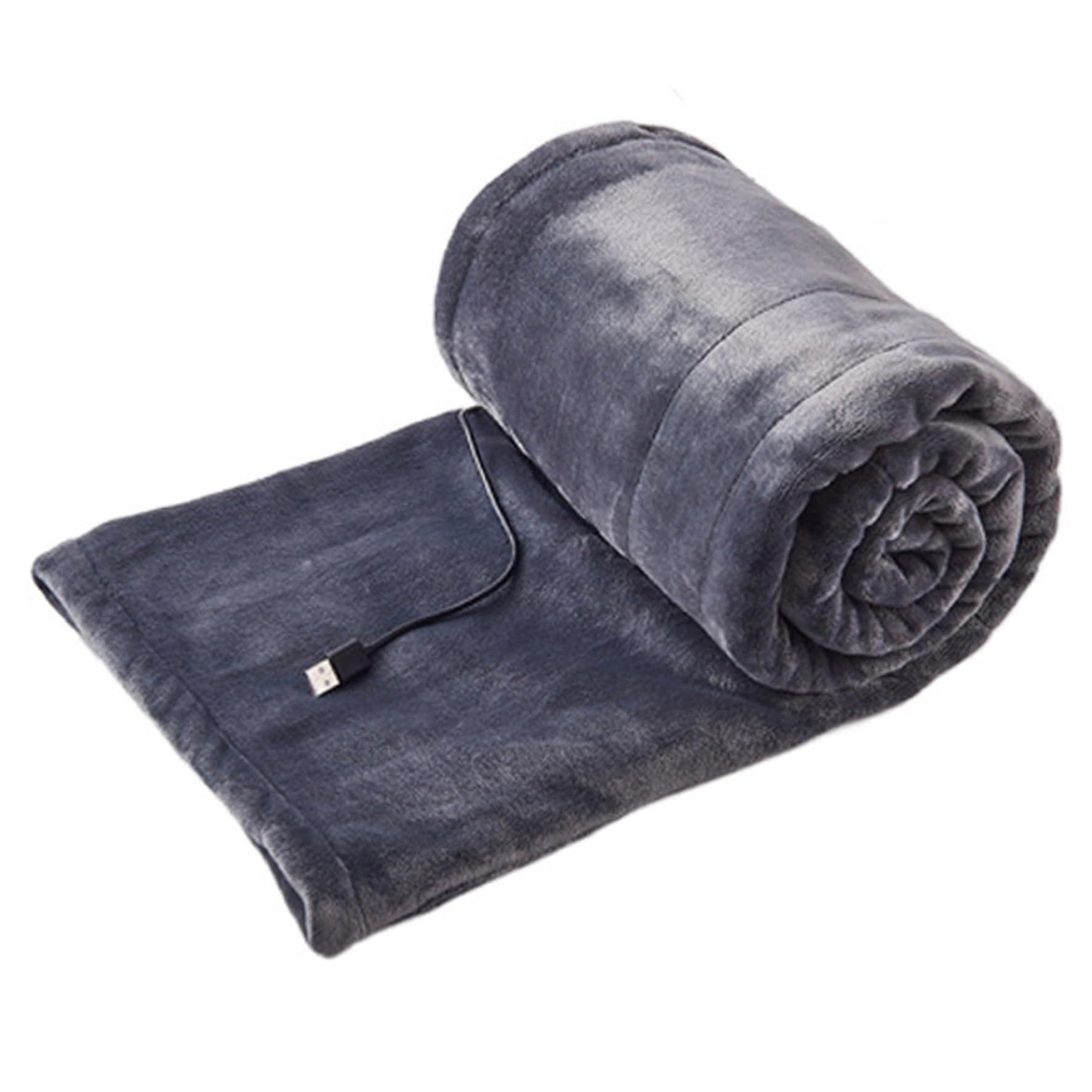 NASSMOSSE USB Heated Blanket, Cordless Heat Blankets Electric with 3 Heating Levels, Portable Heated Throw for Office Home, No Battery Pack 39.4x31