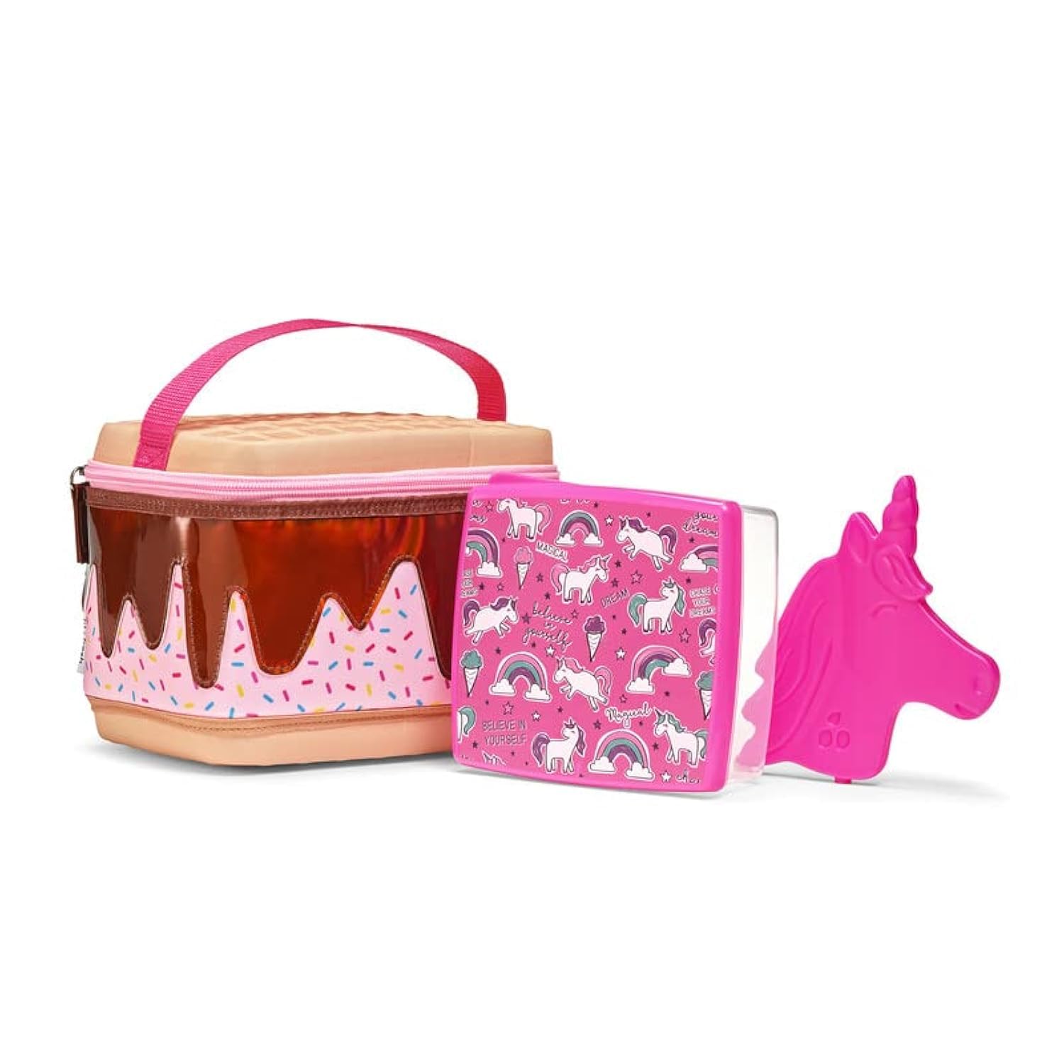 Fit & Fresh Insulated Lunch Box For Kids Boys & Girls, Lunch Bag For Kids With Matching Lunch Container And Ice Pack, School Lunch Box