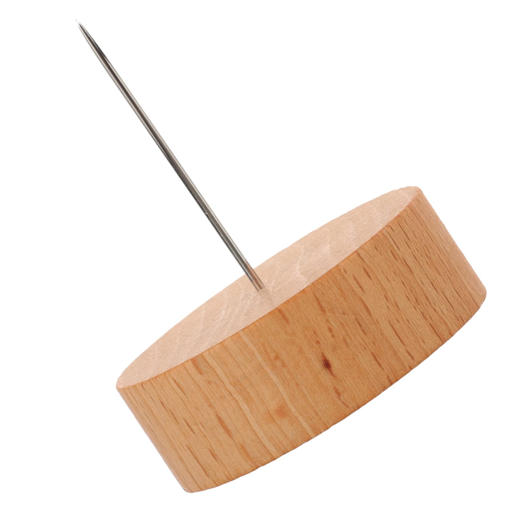 MOLUCKFU Clay Toy Stands Single Needle Doll Stands Wooden Doll Display Base Smooth Surface Non-slip