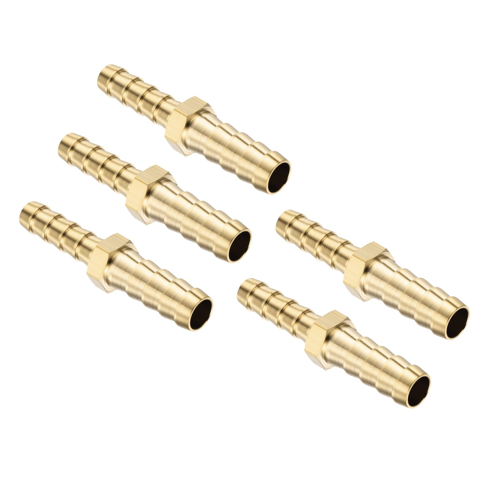 Kozelo 5Pcs Brass Hose Barbs Fittings 5/16" Hose Barbs to 1/4" Fittings — image 1