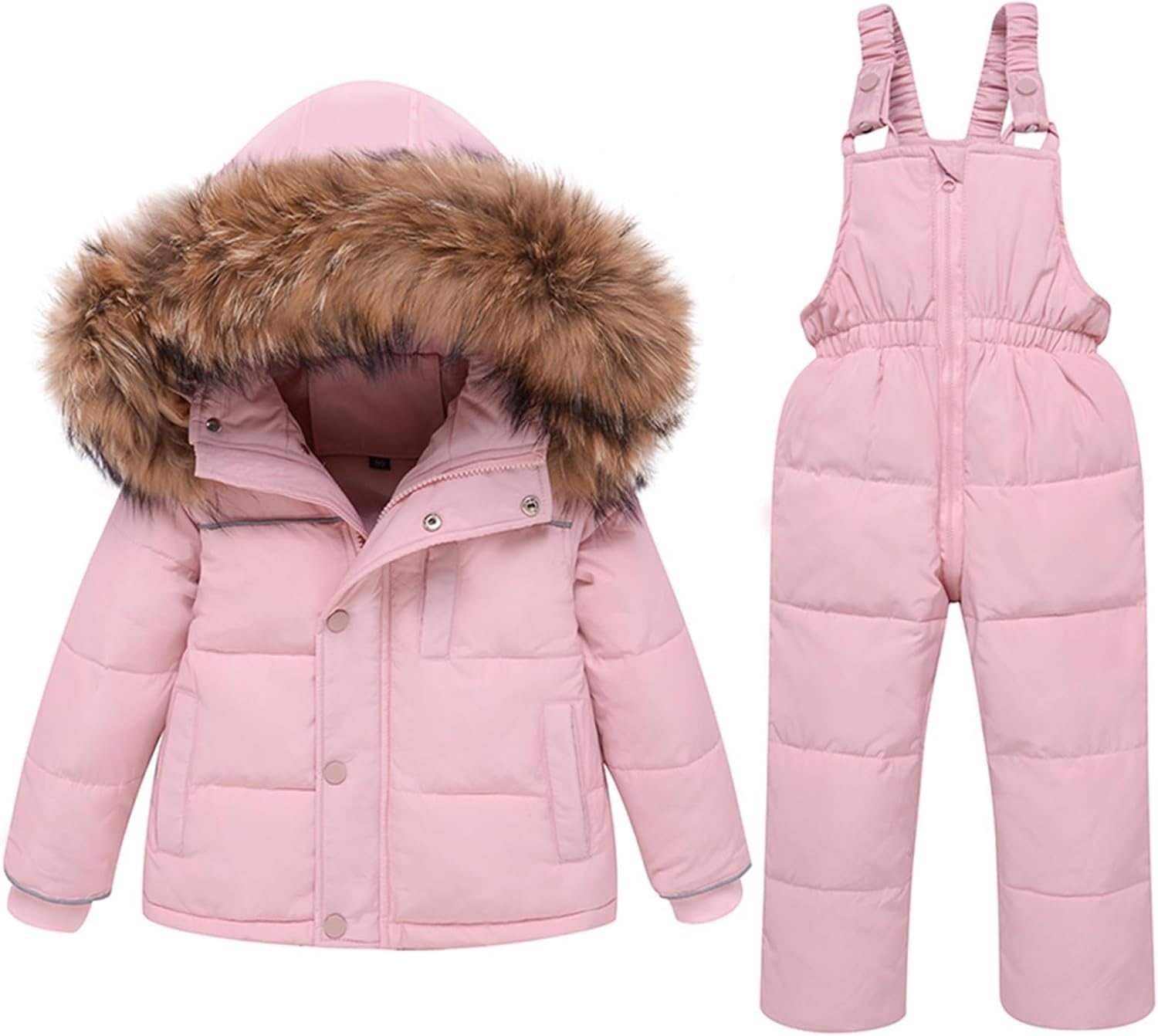 Hecatombic Tuta da Sci Invernale per Bambini con Cappuccio Rimovibile Pantaloni da Neve Giacca Impermeabile Tuta Ragazzi e Ragazze Vestiti da Sci Due Pezzi Antivento Tuta Soft Shell