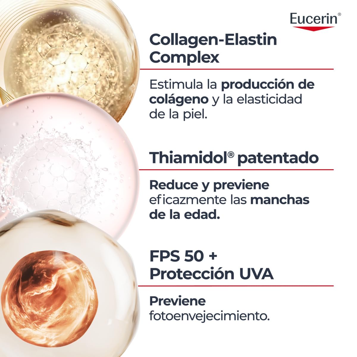 Hyaluron-Filler + Elasticity Día Ultraligera SPF50 50ml, Crema facial antimanchas y antiarrugas, protección solar con Thiamidol, absorción rápida, para todo tipo de piel