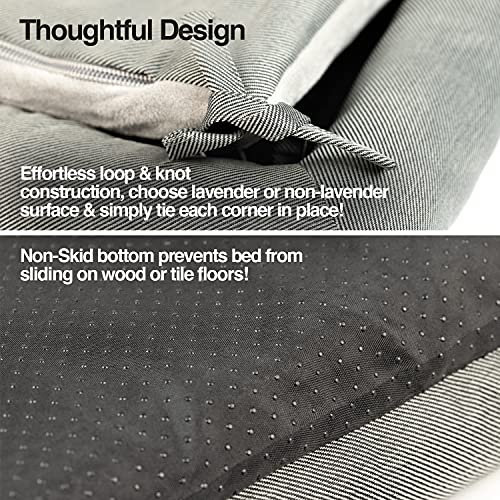 PetFusion Kühlendes Hundebett, orthopädischer Memory-Schaum, Anti-Angst-Matte, alle Temperaturkontrolle, beruhigendes und beruhigendes Welpenbett, Größe XS (53 x 30 cm)