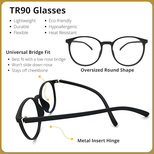 Miniatura 5 de Aurgia, lectores progresivos de bloqueo de luz azul, lente superior 0, antirreflectante