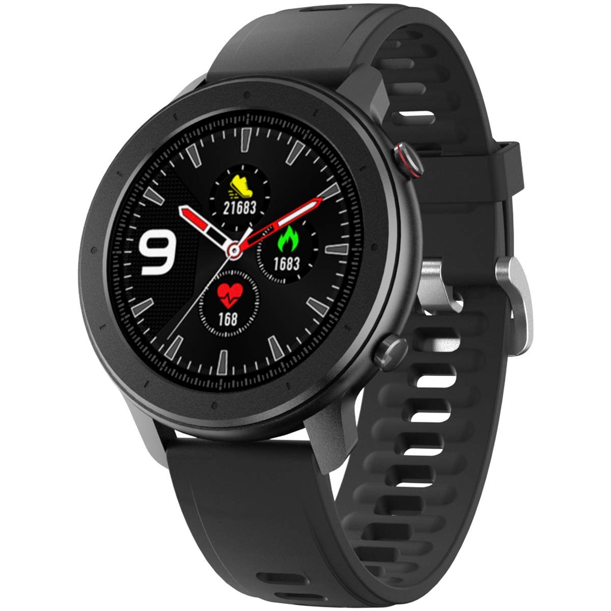 Smart Watch for Android and iOS Phone Smartwatch IP68 Waterproof,Buletooth5.0 Fitness Activity Tracker with Heart Rate Blood Pressure Oxygen SpO2 Monitor Step Sleep Tracker Message Reminder,Men Women